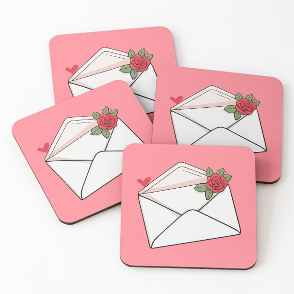 Item preview, Love letter with rose designed and sold by StickerLab4.