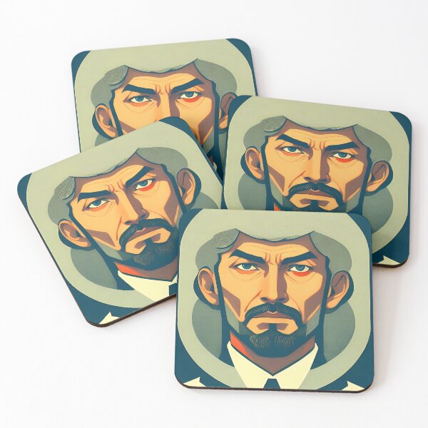 Item preview, The Visionary: An Abstract Portrait of Masculinity and Elegance designed and sold by FriskyLemur.