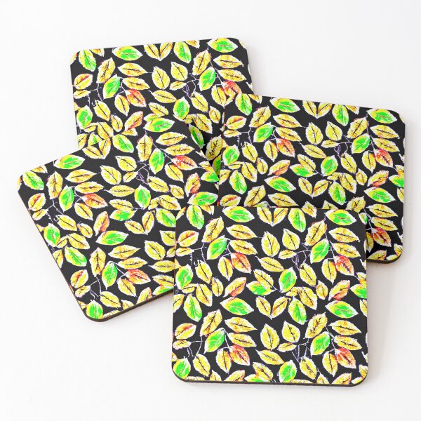 Item preview, Neon Leaf Symphony Pattern designed and sold by Health And Fitness Posts e-Store.