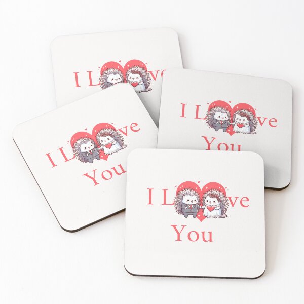 Item preview, Cute Hedgehog Couple I Love You designed and sold by LemuellTrends.