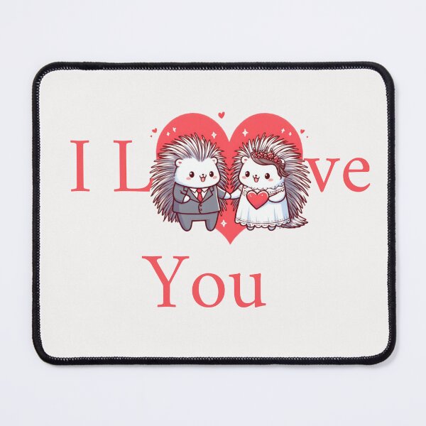 Item preview, Cute Hedgehog Couple I Love You designed and sold by LemuellTrends.