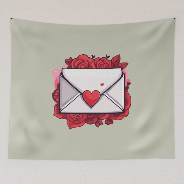 Item preview, enchanted letter of roses designed and sold by StickerLab4.