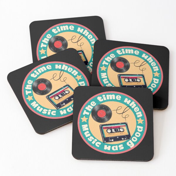 Item preview, Retro vintage design of a cassette tape and vinyl record. Old music lover. designed and sold by Unitepeople.