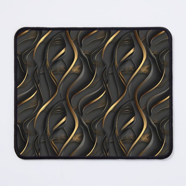 Item preview, Luxurious Accents of Timeless Black, Gold, and Swirls Ensemble Decor designed and sold by PHZTees.