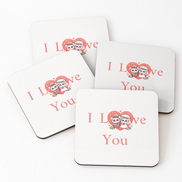 Item preview, Cute Lemur Couple I Love You designed and sold by LemuellTrends.