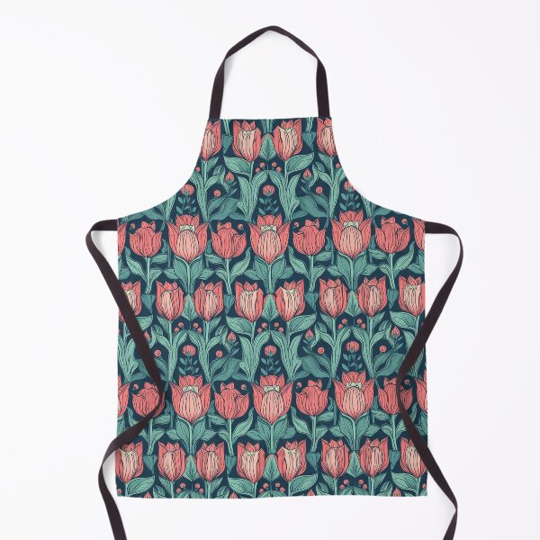 Item preview, Tulips watercolor painting seamless pattern designed and sold by MiraCleAI.