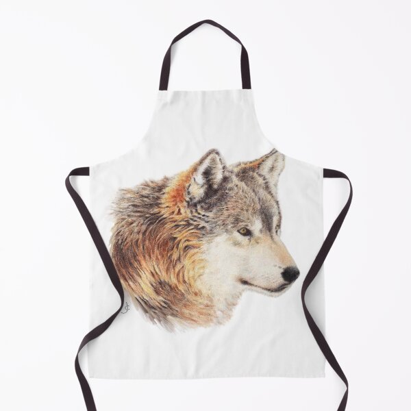 Item preview, wolf coloured pencil drawing for charity designed and sold by JayTCee.