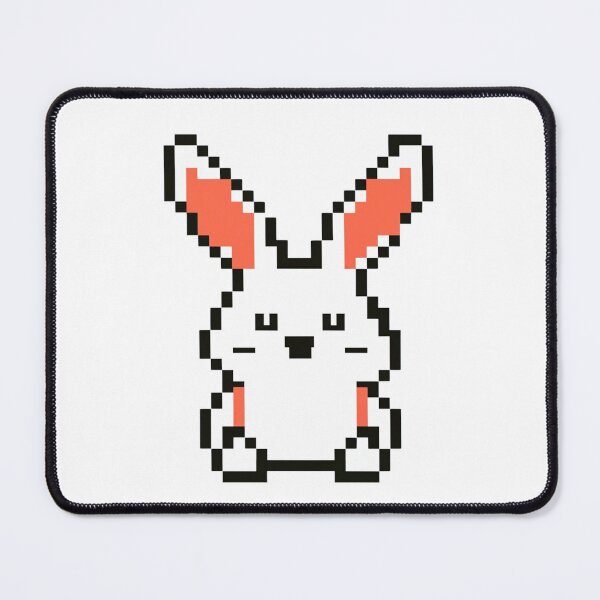 Item preview, Cute white pixel bunny designed and sold by HarriPaloma.