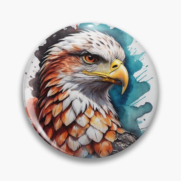 Item preview, Powerful Colorful Hawk Face designed and sold by UrbanZ Style.