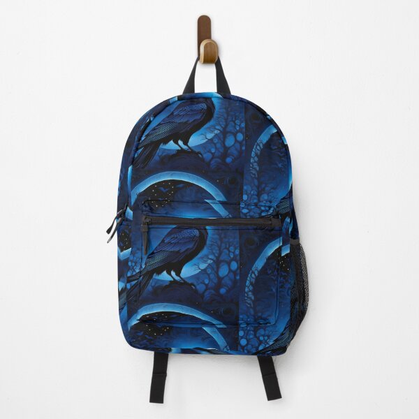Item preview, An Ominous Blue Raven Gothic Art designed and sold by TheDarkWardrobe.