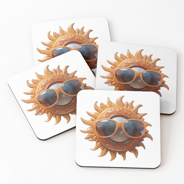 Item preview, Smiling sun wearing sunglasses designed and sold by MiraCleAI.