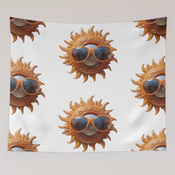 Item preview, Smiling sun wearing sunglasses designed and sold by MiraCleAI.