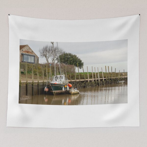 Item preview, Boat in Blakeney harbour, North Norfolk designed and sold by yackers1.