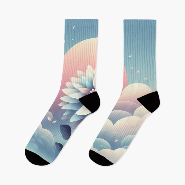 Item preview, Serenity in Bloom - A Pastel Sunrise Dreamscape designed and sold by Vitalka-uk.