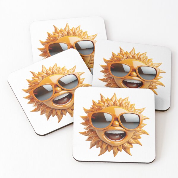 Item preview, Smiling sun wearing sunglasses designed and sold by MiraCleAI.