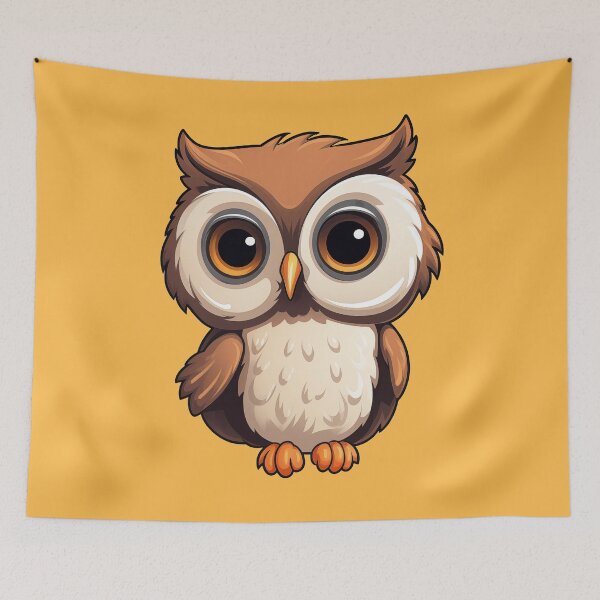 Item preview, Cartoon Owl designed and sold by Kitty Nut House.