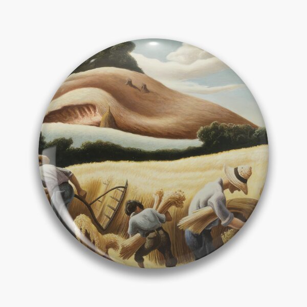 Item preview, Thomas Hart Benton Cradling Wheat, 1938 Thomas Hart Benton paintings designed and sold by Amy-Hamilton.