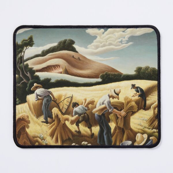 Item preview, Thomas Hart Benton Cradling Wheat, 1938 Thomas Hart Benton paintings designed and sold by Amy-Hamilton.