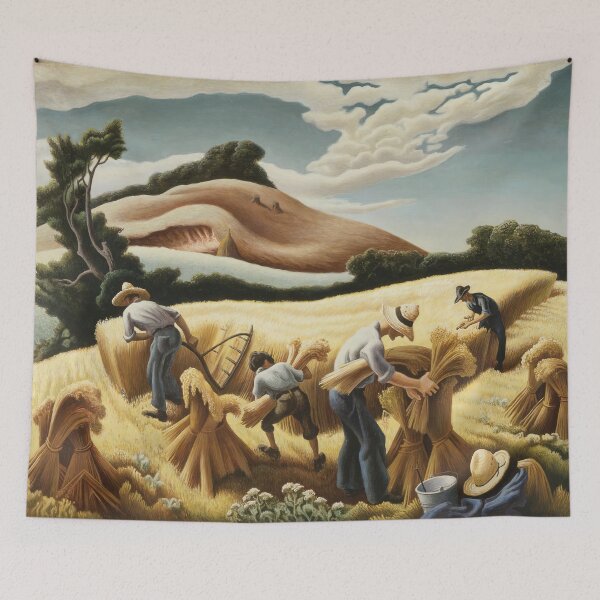 Item preview, Thomas Hart Benton Cradling Wheat, 1938 Thomas Hart Benton paintings designed and sold by Amy-Hamilton.