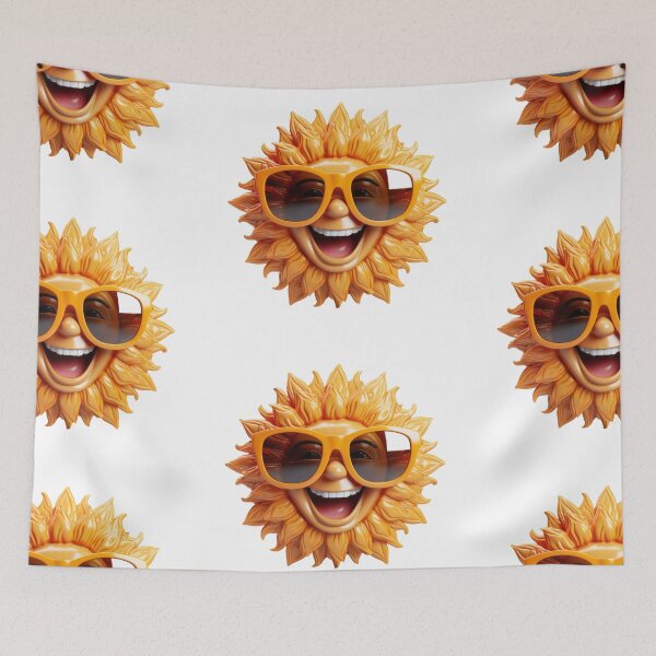 Item preview, Smiling sun wearing sunglasses designed and sold by MiraCleAI.