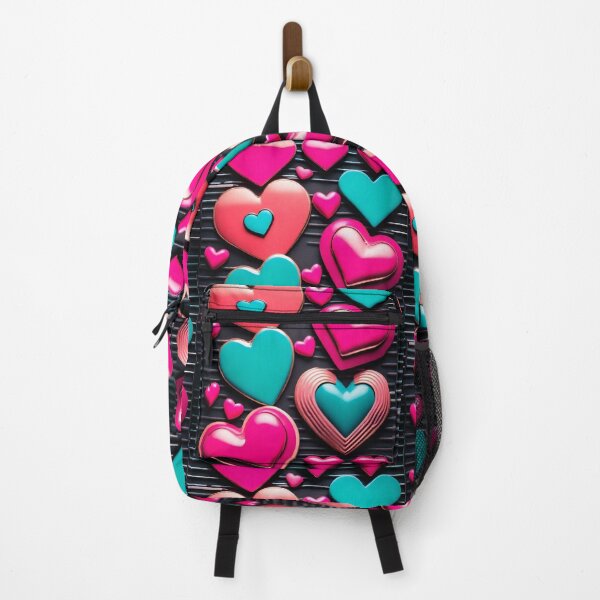 Item preview, 3D Big Love Glossy Hearts 80s Retro Chic designed and sold by Kayley | QuintaDaColherArtes.