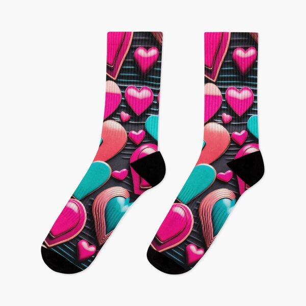 Item preview, 3D Big Love Glossy Hearts 80s Retro Chic designed and sold by Kayley  |  QuintaDaColherArtes.