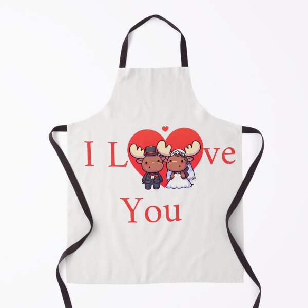 Item preview, Cute Moose Couple I Love You designed and sold by LemuellTrends.