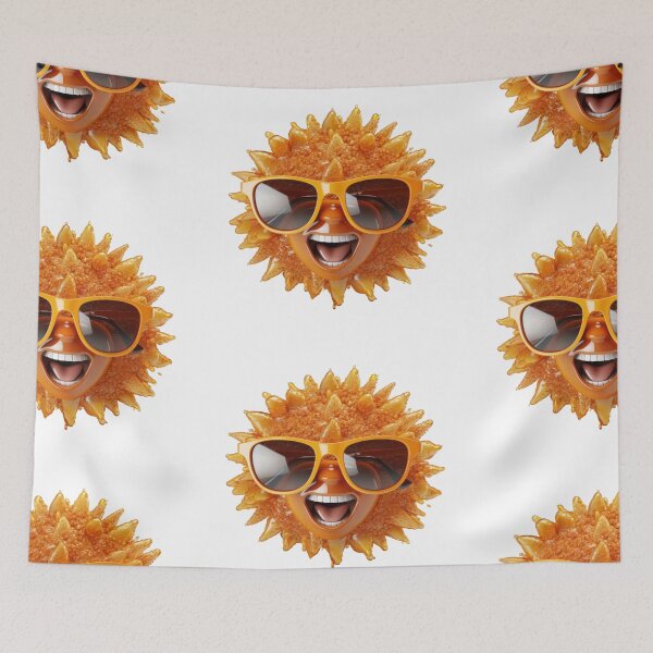 Item preview, Smiling sun wearing sunglasses designed and sold by MiraCleAI.