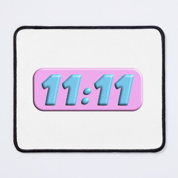 Item preview, angel number 11:11, pink and blue designed and sold by cozy-muscaria.