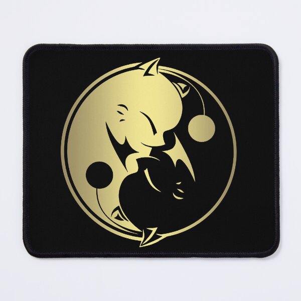 Item preview, Moogle Gold Yin Yang designed and sold by Demon Fox Designs.