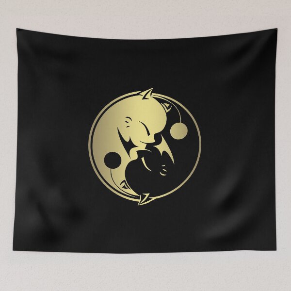 Item preview, Moogle Gold Yin Yang designed and sold by Demon Fox Designs.