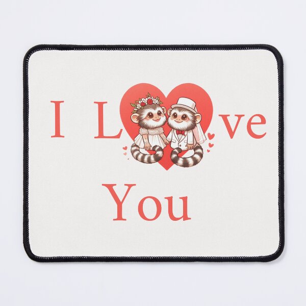 Item preview, Cute Marmoset Couple I Love You designed and sold by LemuellTrends.