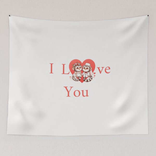 Item preview, Cute Marmoset Couple I Love You designed and sold by LemuellTrends.