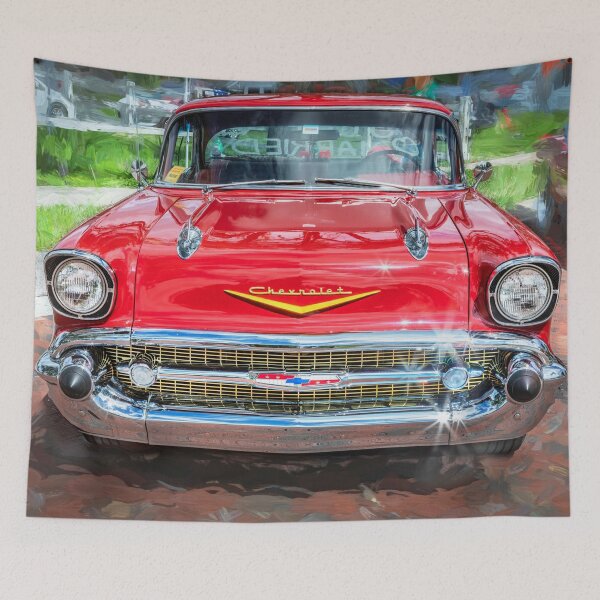 Item preview, 1957 Red Chevrolet Bel Air 4 Dr Sport X203 designed and sold by RichFrancoCars.