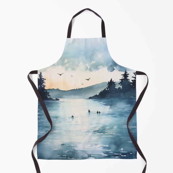 Item preview, Wild Swimmers watercolor designed and sold by Tara Neal.