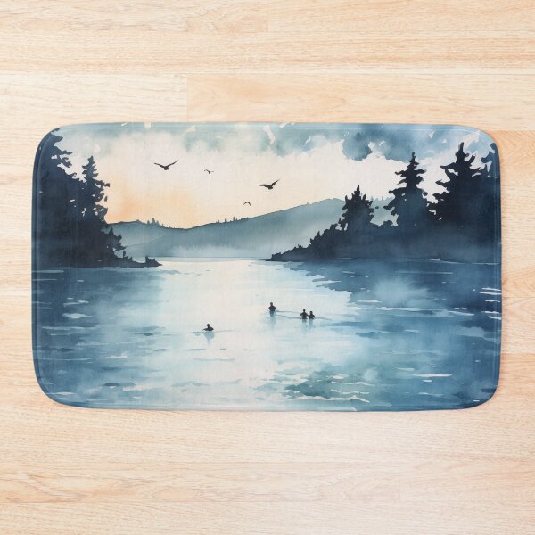 Item preview, Wild Swimmers watercolor designed and sold by Tara Neal.