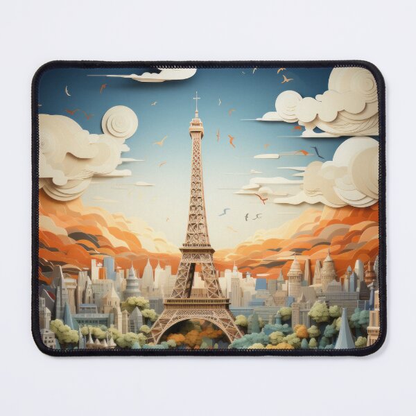 Item preview, Illustration of landmarks in Paris, France designed and sold by MiraCleAI.