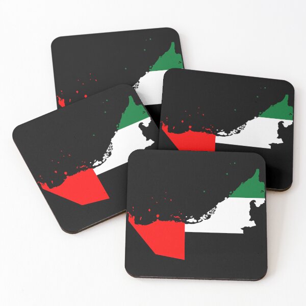 Item preview, Flag Map of the United Arab Emirates designed and sold by feether-store.