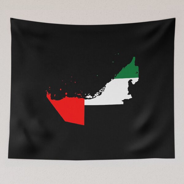 Item preview, Flag Map of the United Arab Emirates designed and sold by feether-store.