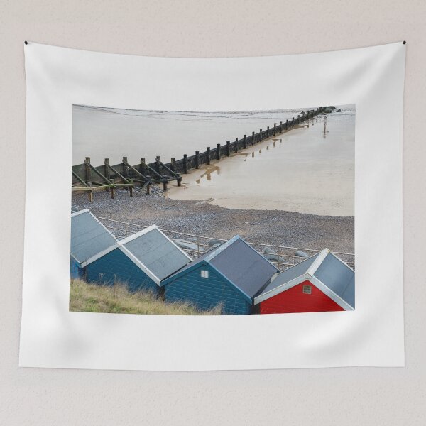 Item preview, Colourful seaside beach huts on the promenade designed and sold by yackers1.