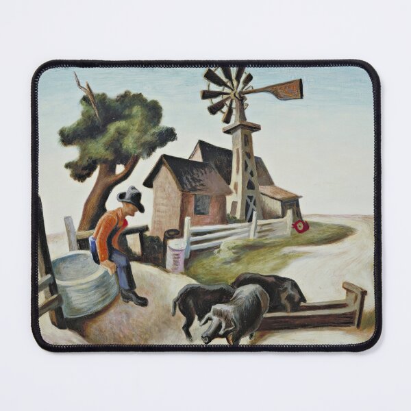 Item preview, Thomas Benton Homestead 1934 Moma Thomas Hart Benton artwork designed and sold by Amy-Hamilton.