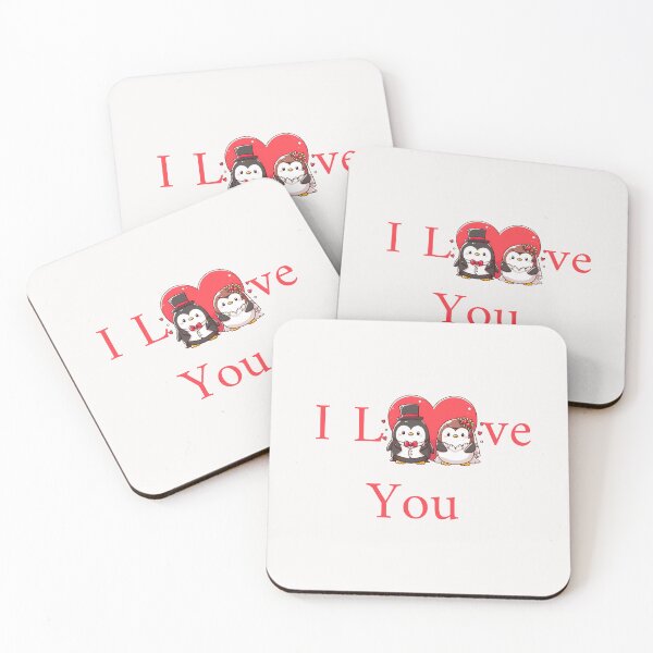 Item preview, Cute Penguin Couple I Love You designed and sold by LemuellTrends.