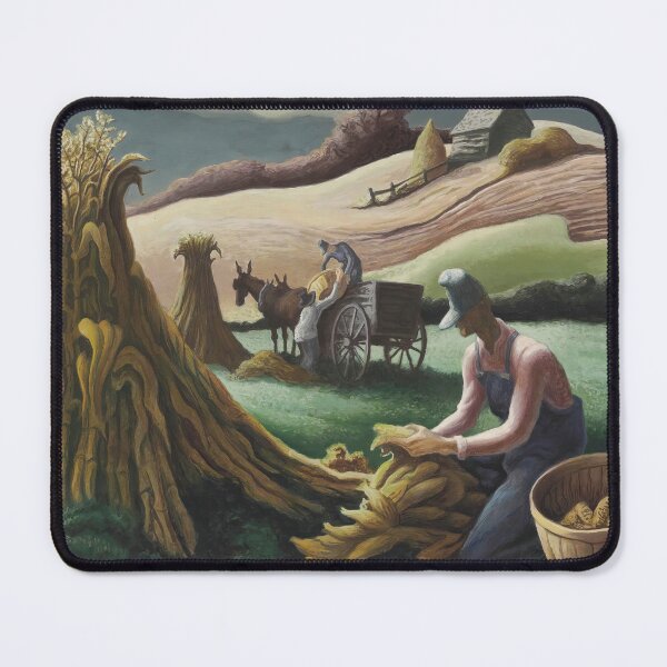 Item preview, Thoma Benton Ozark autumn Thomas Hart Benton paintings designed and sold by Amy-Hamilton.