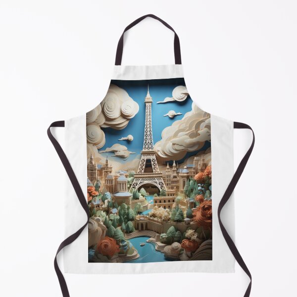Item preview, Illustration of landmarks in Paris, France designed and sold by MiraCleAI.