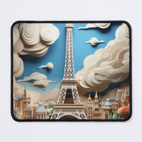 Item preview, Illustration of landmarks in Paris, France designed and sold by MiraCleAI.