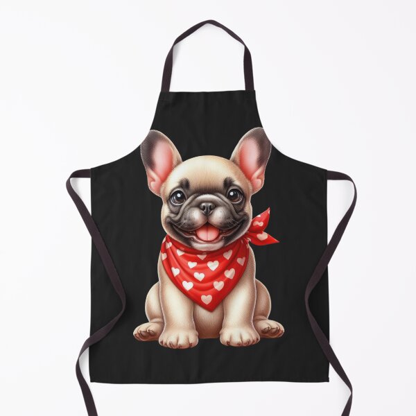 Item preview, French Bulldog Cute Dogs with Red Bandana designed and sold by BerryBlaze.