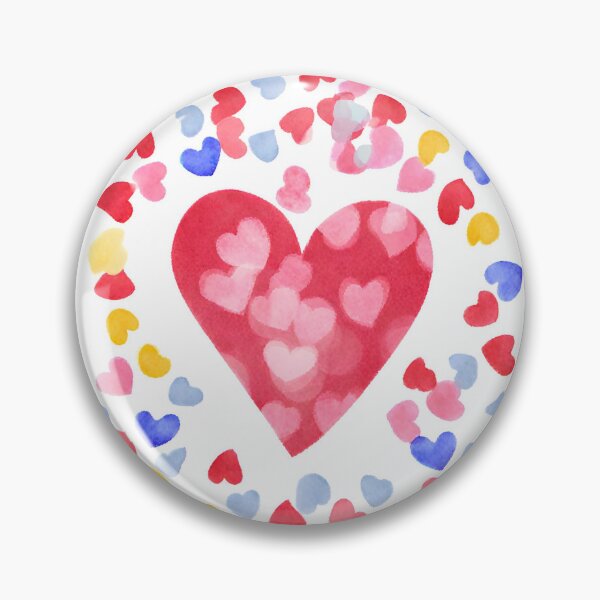 Item preview, Big Valentines Love Heart Mini Confetti Amor Watercolour  designed and sold by Kayley  |  QuintaDaColherArtes.