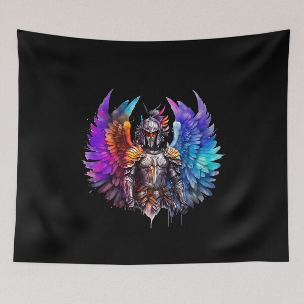 Item preview, Watercolor Winged Knight designed and sold by Marcicev-Bojan.