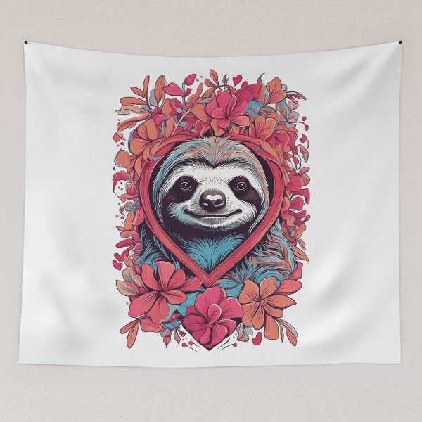 Item preview, valentine sloth designed and sold by jkrphoto.