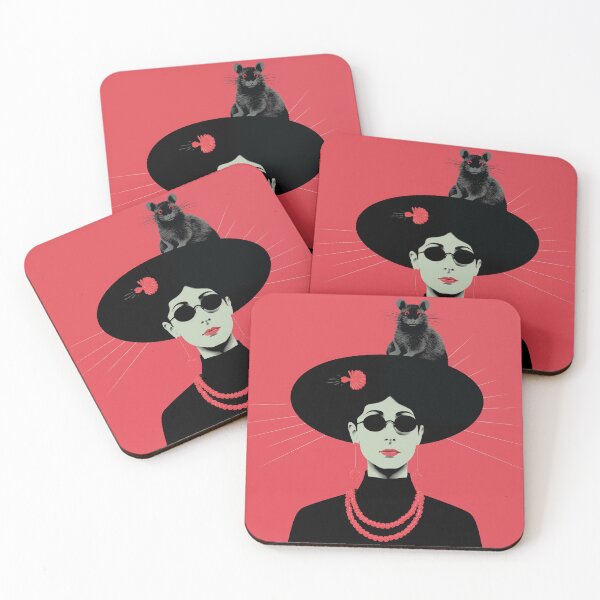 Item preview, Lady with a Rat on her Hat  designed and sold by Woop Woop .